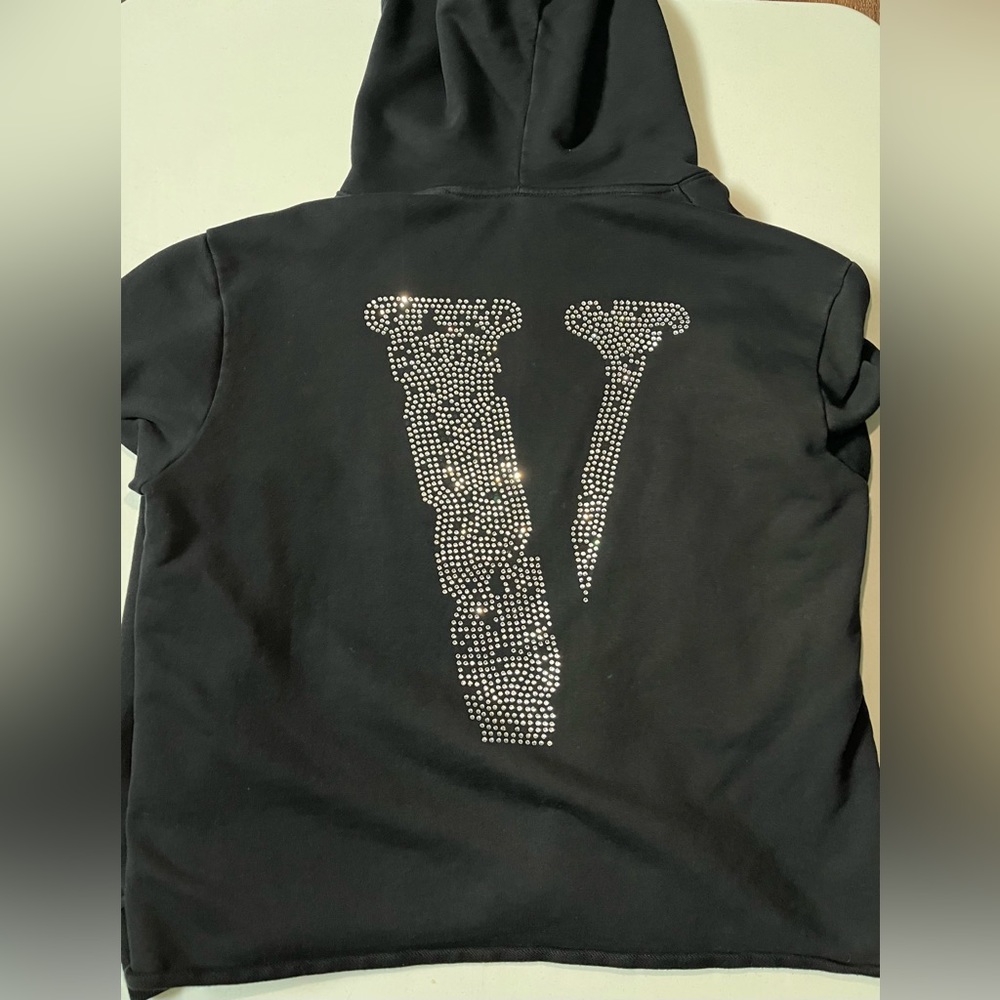 Friends Vlone x Swarovski black hoodie